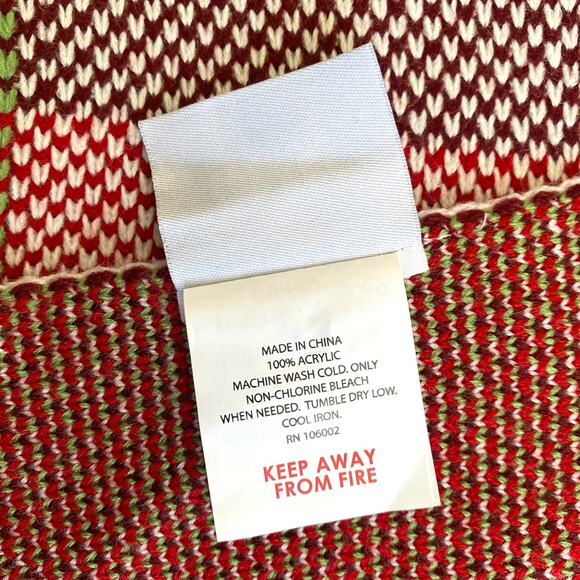 Storehouse Red Plaid Throw Blanket 50"x60" - Picture 5 of 6